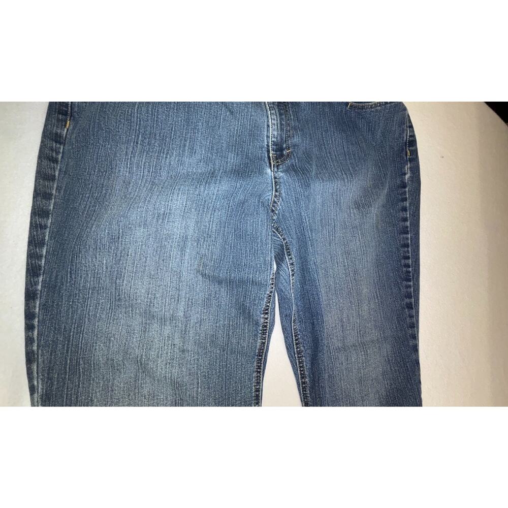 Gloria Vanderbilt Women's Blue Size 16 Straight Leg Stretch Embroidered Pants - Picture 10 of 10